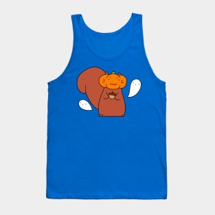 Ghost Pumpkin Squirrel Tank Top